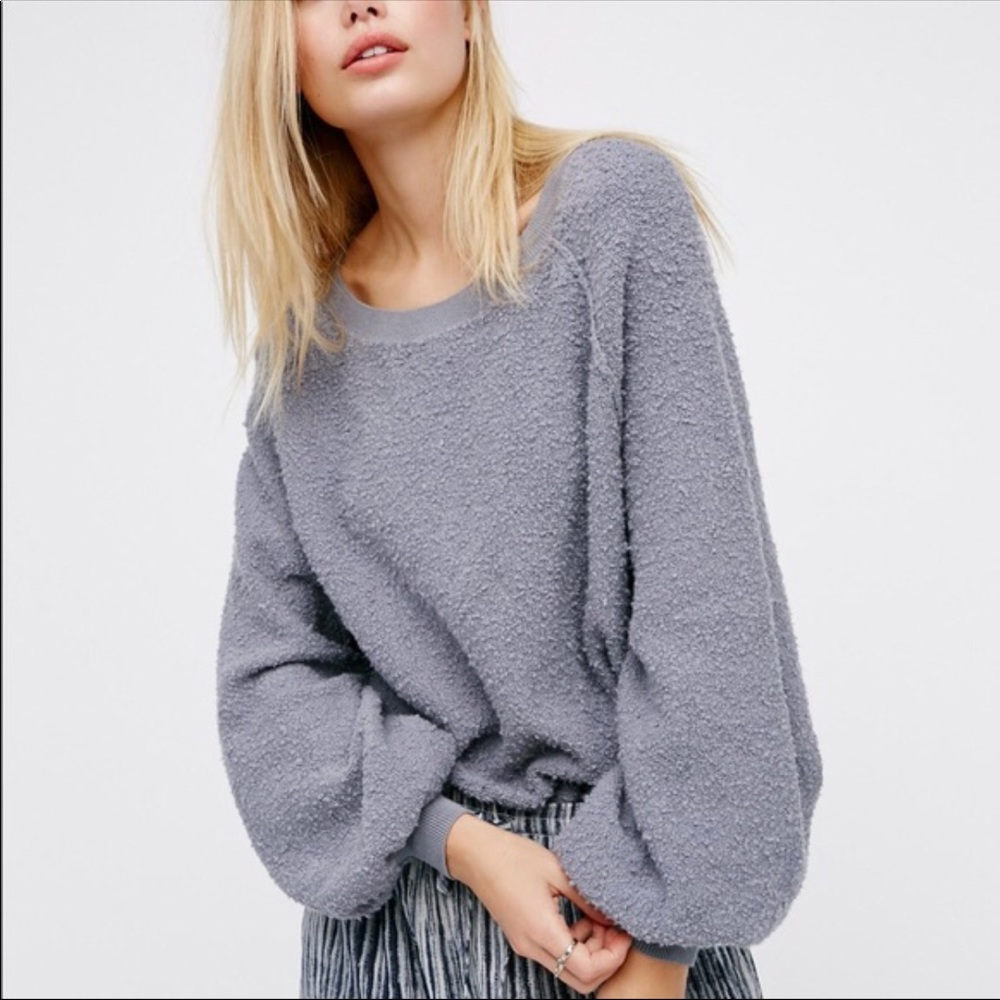 NWT free people found my friend sweatshirt- Large